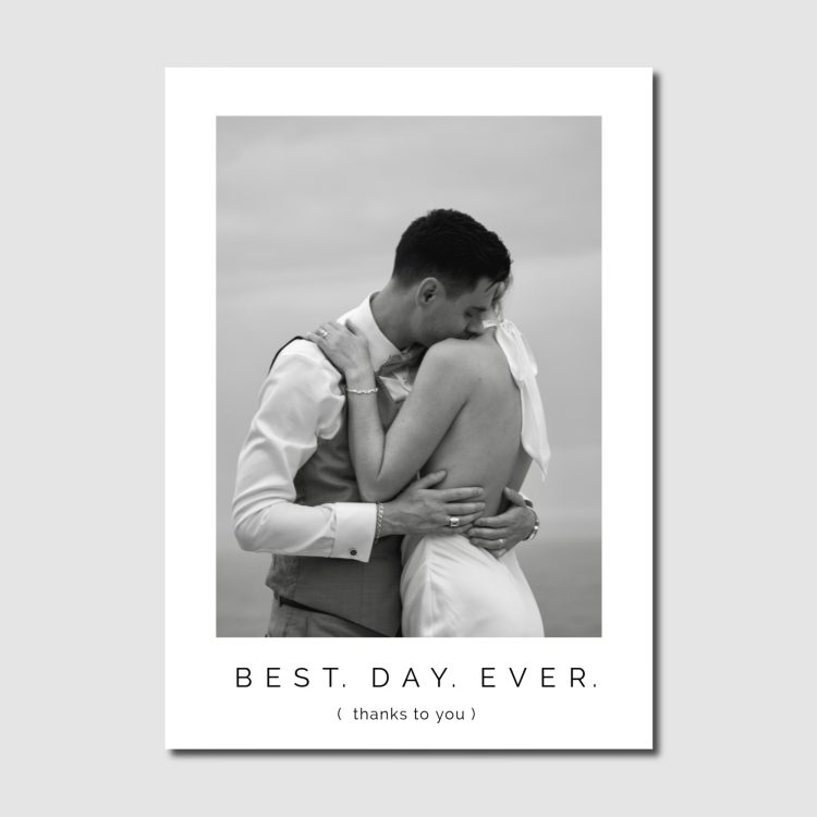 Thank You Best Day Ever 5 x 7