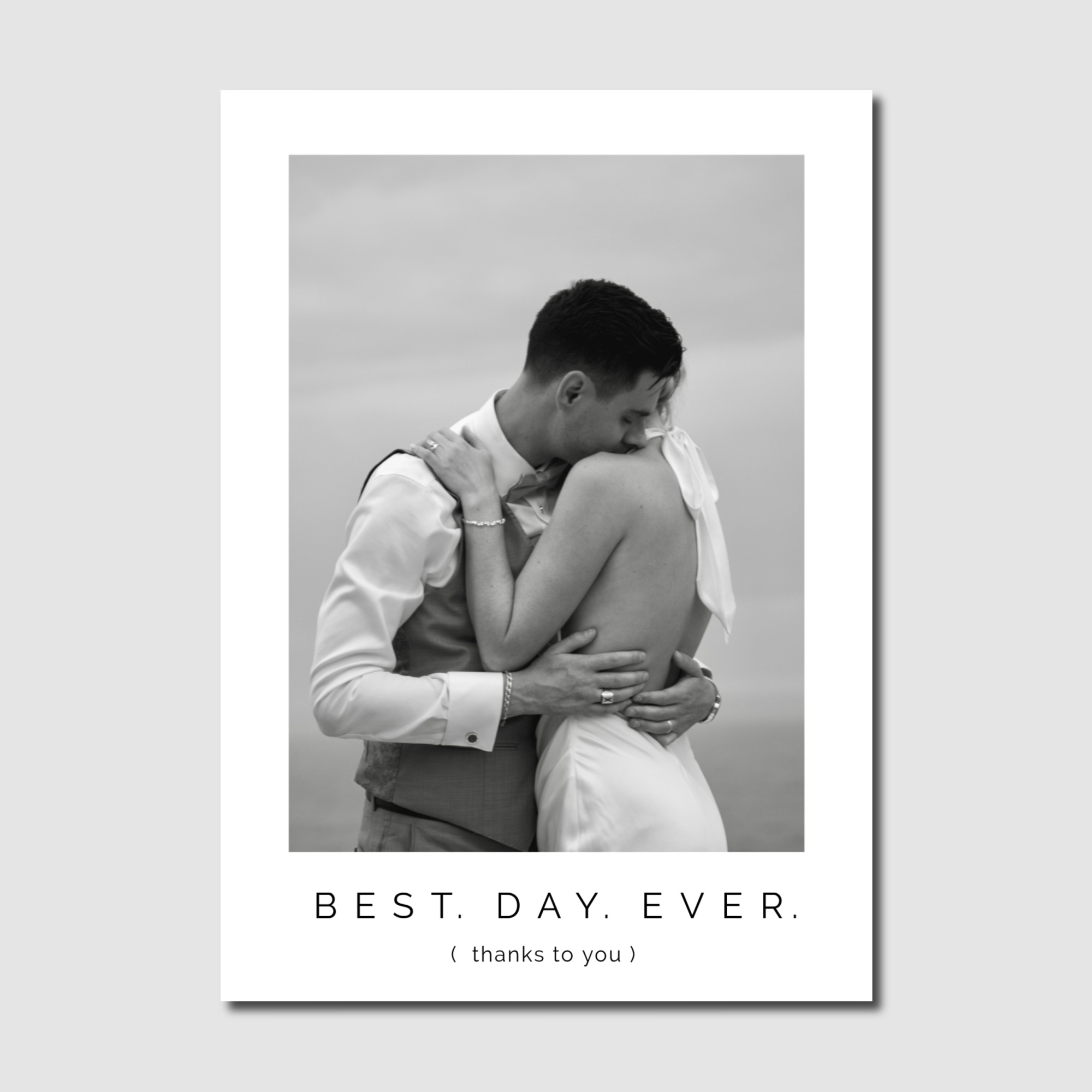 Thank You Best Day Ever 5 x 7