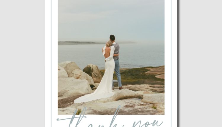 Thank You Color Big Text 5 x 7
