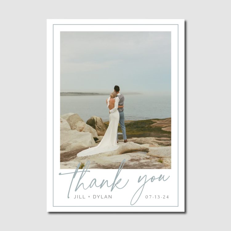 Thank You Color Big Text 5 x 7