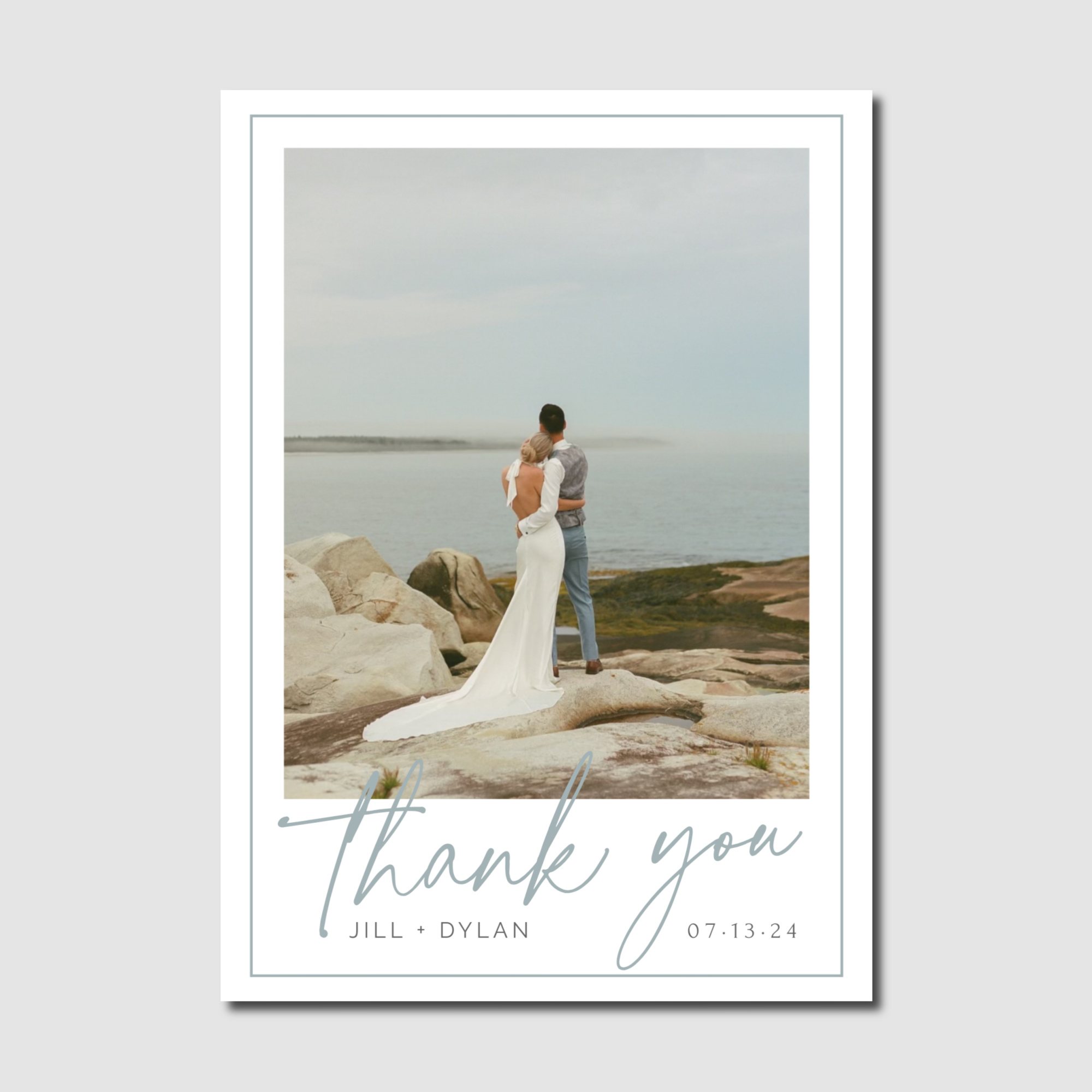 Thank You Color Big Text 5 x 7